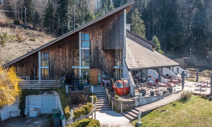 Bogeve Wohnung | Ferienwohnung "Gîte Le Jorat - A" mit Gemeinschaftsgarten und WLAN