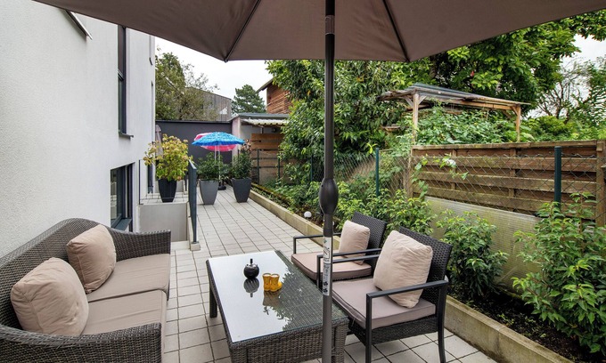 Wannental Wohnung | Ferienwohnung 'Haris' mit privater Terrasse und WLAN
