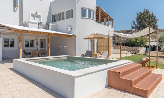 Mastichari Wohnung | Apartment 'With Private Pool No 3' with Private Garden, Wi-Fi and Air Conditioning