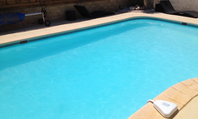 Saint-Cyprien Plage Wohnung | T2 Wohnung 40m2 in Villa, R de Ch, 4 / 5pers, 8x4x6 Pool, 300 m vom Strand entfernt