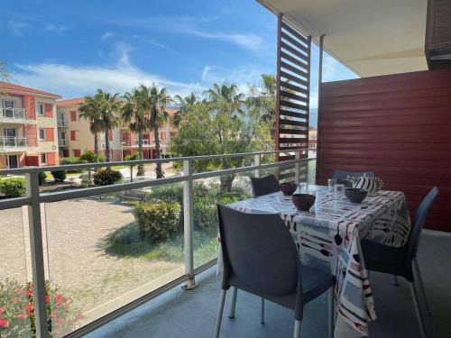 Argeles-sur-Mer Wohnung | Appartement 2P/Cabine à Argelès-sur-Mer – Piscine chauffée, parking privé, clim, terrasse, proche mer - FR-1-225-738