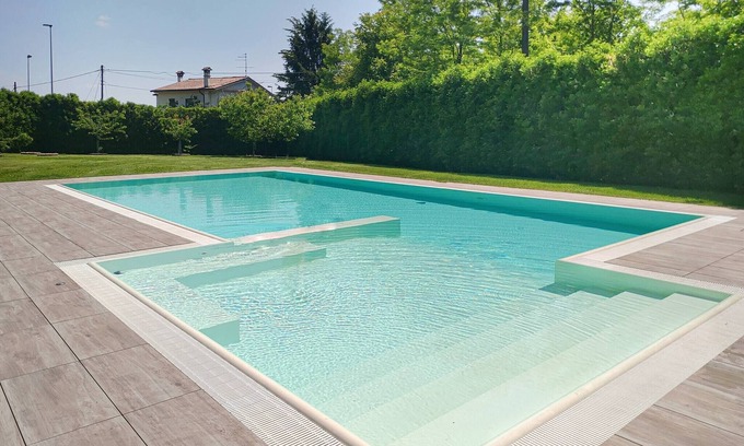 San Pietro di Feletto Wohnung | Wohnung in Villa mit Pool, 45 Minuten vom UNESCO-Gebiet entfernt