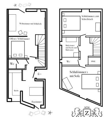 Oldenburg Wohnung | Apt Prinz Maximilian - Zentrum - Zimmerprinzen