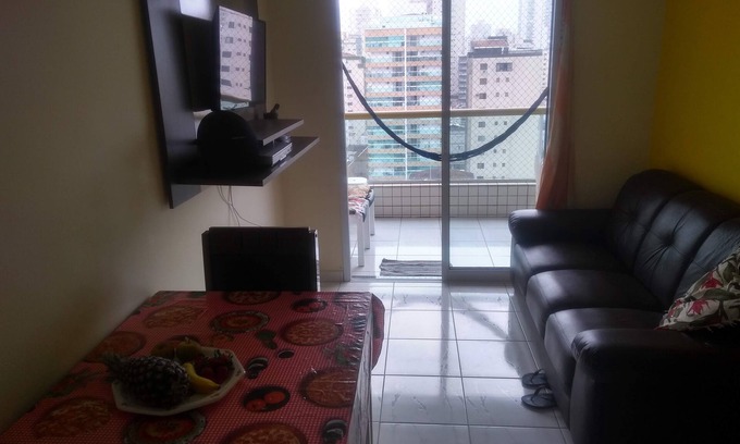 Tupi Wohnung | Apt w/ sea view, w/ Wi-Fi - Vila Tupi - Praia Grande - SP