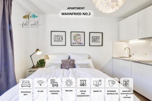 Bayreuth Wohnung | Apt Wahnfried No2 - sehr zentrales, ruhiges Cityapartment mit Balkon, Küche, Duschbad & Parkplatz