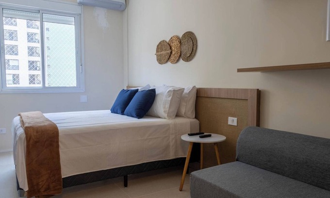 Jose Menino Wohnung | Apto com Wi-Fi frente mar - Conforto e Praticidade