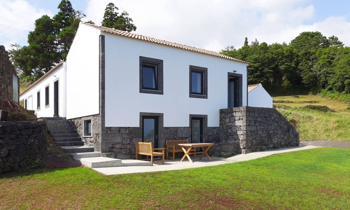 Prainha Haus | Ferienhaus-Manuel-Hütte-Ensuite mit Dusche-Meerblick