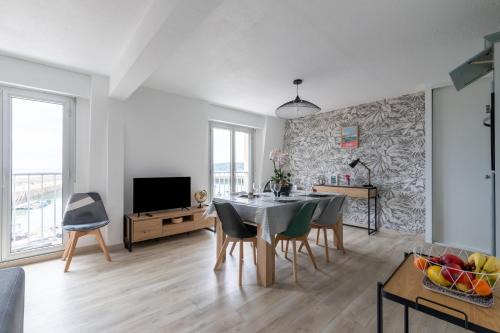 Binic Wohnung | Au port de Binic - Loggia vue port