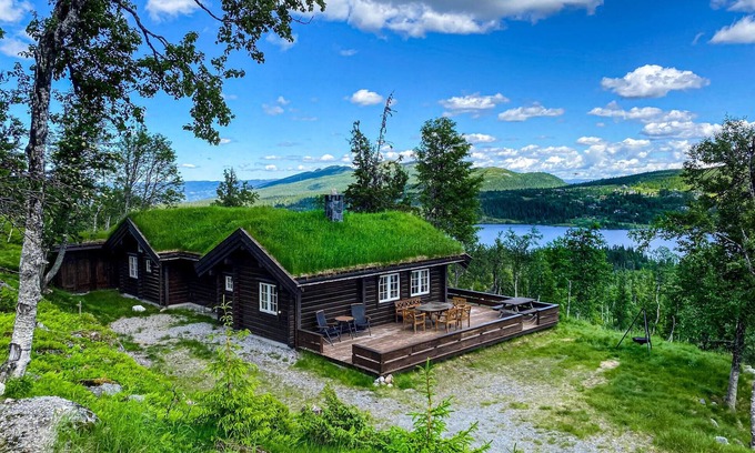 Vikberget Haus | Tolles Haus in Flå mit Sauna
