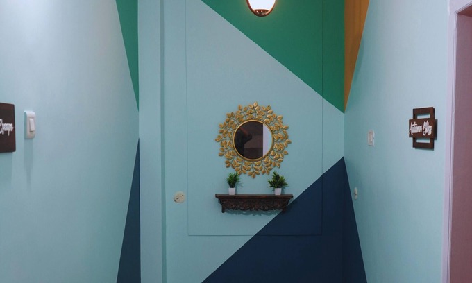 Sualkuchi Wohnung | Azure Escape: Stylish 2-Bedroom Retreat in Guwahati with WiFi & AC Comforts