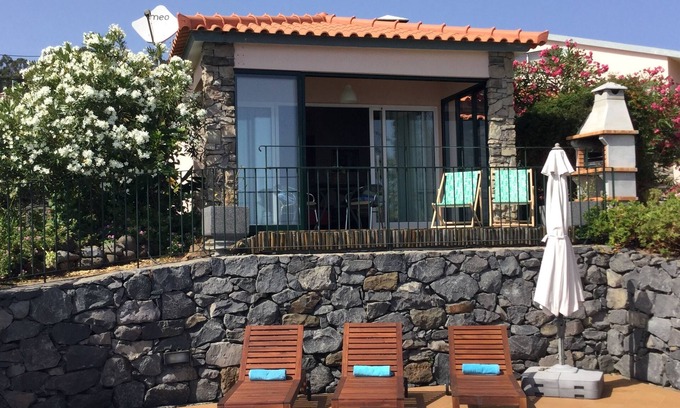 Calheta Hütte | Banda do Sol Luxury Cottages - spektakuläre Aussicht, Schwimmbad und private Terrasse