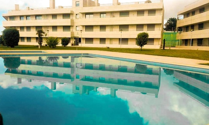 Viana do Castelo Wohnung | BEACH FRONT APARTMENT - with swimming pool, barbecue and tennis court!