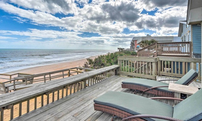 Painters Hill Haus | NEW! Beachfront Oasis w/ Game Room & Ocean Views!