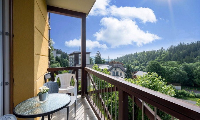 Janske Lazne Wohnung | Herrliche Wohnung für 4 Gäste mit W-LAN, TV, Balkon, Haustiere erlaubt und Parkplatz