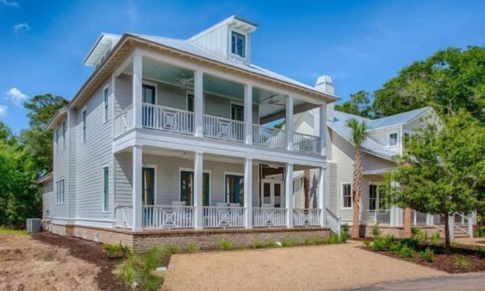 Jekyll Island Haus | Ocean Oaks Cottage 4 ist eines der neuesten Häuser der Insel.