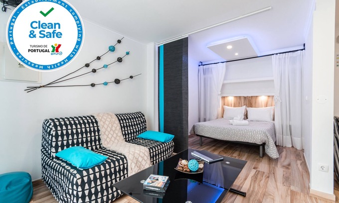 Peniche de Cima Wohnung | Studio Blue C / Terrasse Geteilt 200 Meter, 3 min zu Fuß vom Strand Peniche