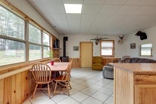 Rhinelander Haus | Boat Dock and Fire Pit Lakefront Monico Home!