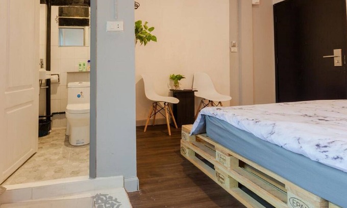 Wat Ratchabophit Hotel | Boho Doppelzimmer mit eigenem Bad