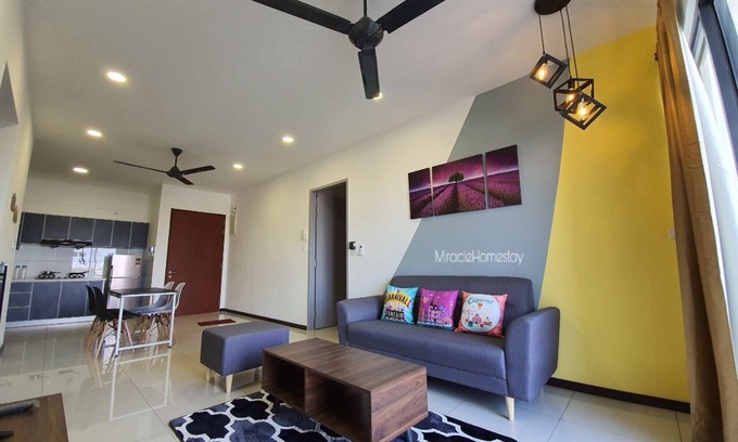 Kampung Bagan Dalam Eigentumswohnung | Luftige Flucht | 4 Pax ~ Butterworth