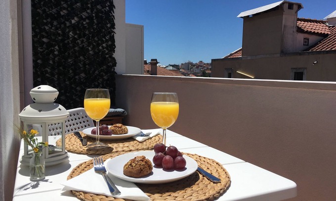 Merces Wohnung | Altstadt Gemütliche Ferienwohnung mit Terrasse im sonnigen Lissabon