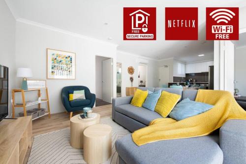 Booragoon Wohnung | Bright Trendy 3br Apt - Walk To River & Shops