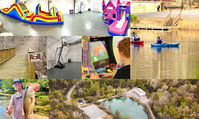 Albertville Kabine | Buck Tiny Luxury Cabin on Lake with Arcade