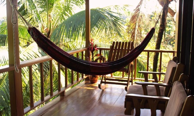 Drake Bay Haus | Bungalow Casa Bosque mit Balkon und Meerblick