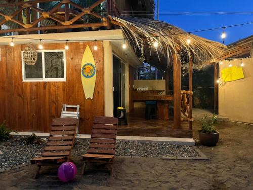 Saladita Wohnung | Cabaña Almendro Punto Surf Barra La Saladita