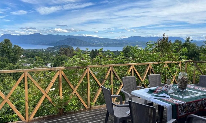 Lican Ray Haus | Cabaña Licanray, vista volcán Villarrica y lago Calafquén