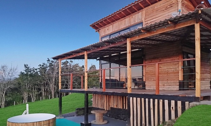 Curiti Hütte | Cabaña Privada+Tina+Bbq+Wifi+Hamaca+Hoguera+TV+ Compartir Guardar