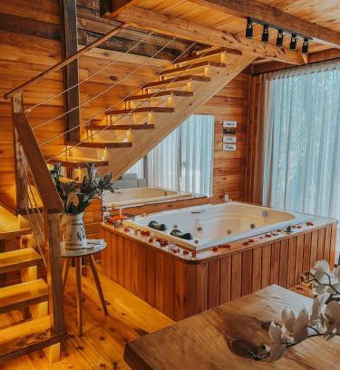 Nova Petropolis Wohnung | Cabana Rústica com vista para as Montanhas