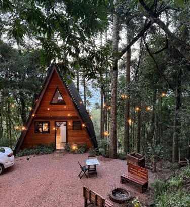 Nova Petropolis Wohnung | Cabanas da Mata Com Vista para as Montanhas na Serra Gaúcha