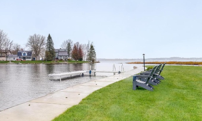 Cadillac Haus | Cadillac Vacation Rental with Dock on Lake Mitchell!