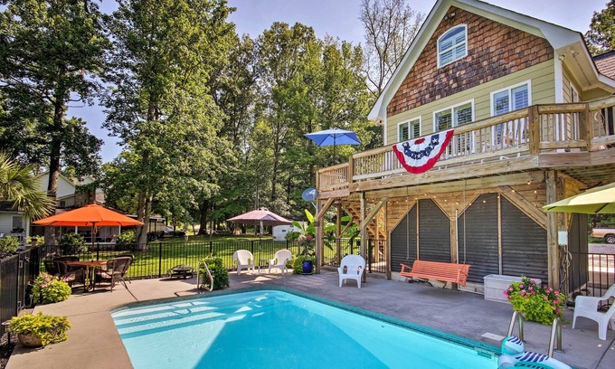 Camden Haus | NEU! Camden Home am Lake Wateree mit Bootsanlegestelle!