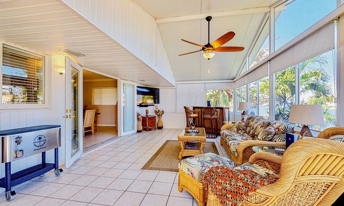 Cocoa Isles Haus | Canal-front, dog-friendly home with private pool and dock - snowbirds OK