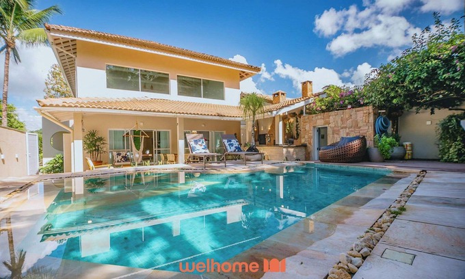 Pereque Haus | Casa com piscina a 5 minutos da praia no Guaruja