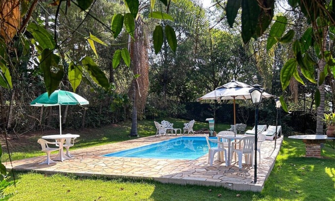 Braganca Paulista Skihütte | Chácara com piscina, WiFi e lazer completo - SP