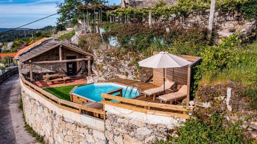 Moncao Skihütte | Chalé dos Penedos, sossego e piscina privada