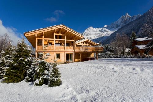 Les Praz-de-Chamonix Skihütte | Chalet Isabelle Mountain lodge 5 star 5 bedroom en suite sauna jacuzzi