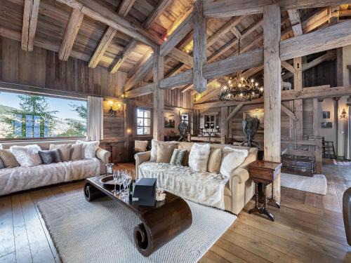 Megeve Skihütte | Chalet montagnard à Rochebrune avec jacuzzi, sauna, 6 chambres, proche des pistes, accueil 12 pers - FR-1-569-37