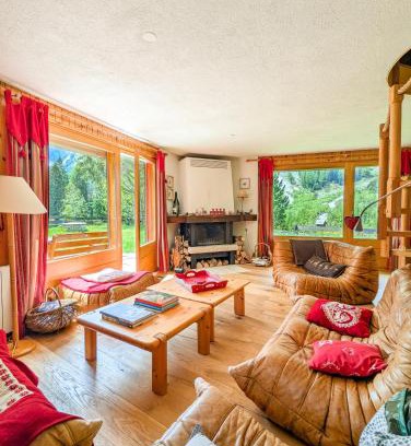 Orsieres Wohnung | Chalet privé avec vue panoramique, terrasse et jardin