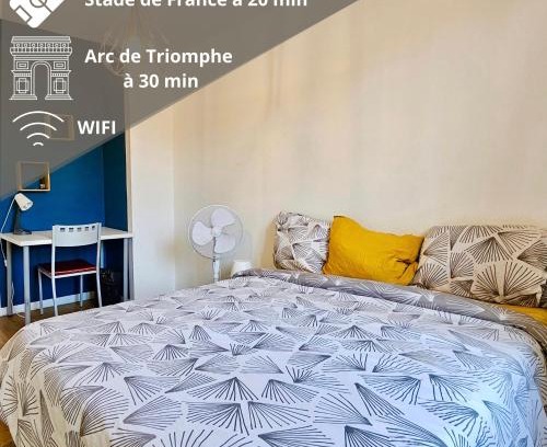 Stains Wohnung | Chambre privée dans logement partagé, Pepsy Blue cozy Paris & Stade de France