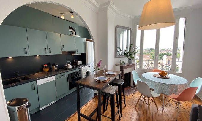 Houilles Wohnung | Charmant 3 Pièces à Proximité Immédiate de la Defense RER A