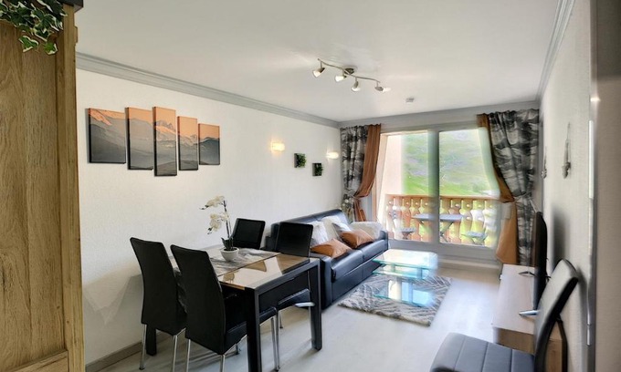 Les Bruyeres Wohnung | Charmant 3 Pièces Rénové, Ski aux Pieds, Balcon Sud, 6 Pers. – Les Bruyères, Rés. Valmonts, 3 Flocons Or - FR-1-178-322