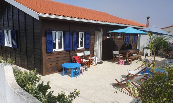 Figueira da Foz Hütte | Charmante Maison en Bois, au Bout de la Rue, la Plage