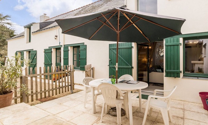 Asserac Hütte | Gemütliches Bauernhaus, nah an Strand & Stadt, familienfreundlich, Terrasse, WLAN, Haustiere erlaubt