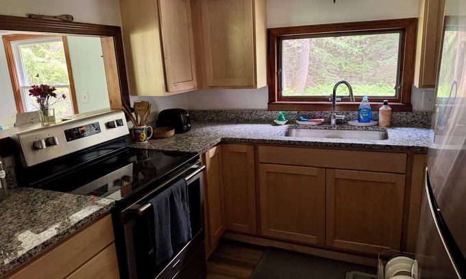 Denmark Kabine | Charming cabin,Lake access, Serene setting! Backyard bubbling brook!Pets welcome