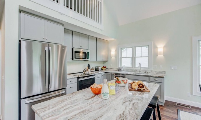 Warm Springs Haus | Charming cottage with Allegheny Mountain views, loft, and access to the Old Dairy Complex