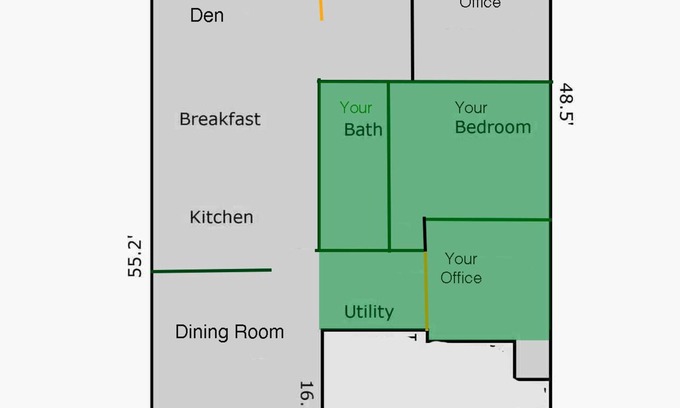 Alban Hills Haus | Charming Suite - Bdrm, Office And Bath in Northwest Albuquerque