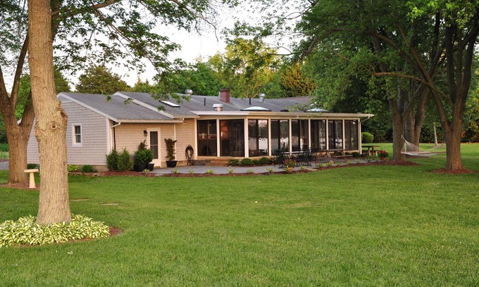 Royal Oak Hütte | Charming Waterfront Cottage außerhalb St. Michaels Nah an den Eichen